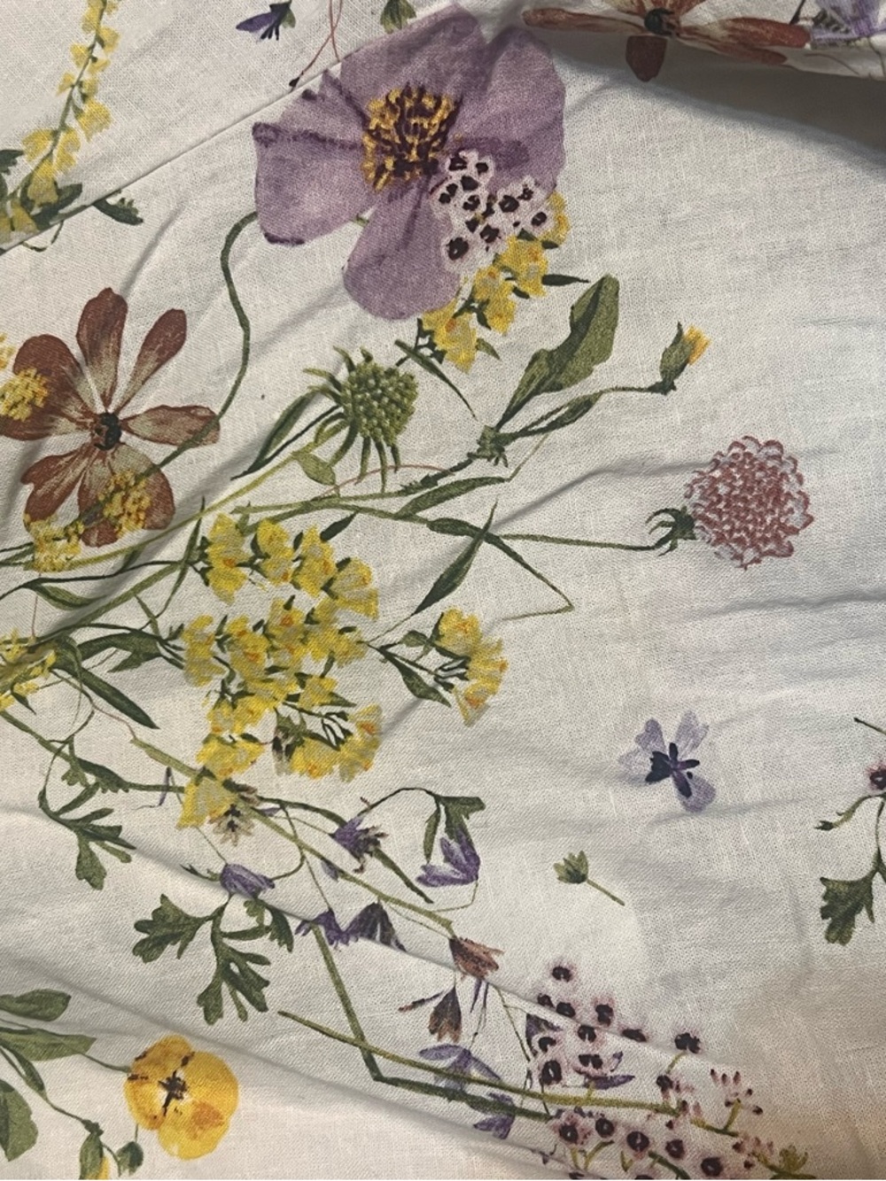 H&M Girls' Linen Blend Botanical Floral Tie-Back Romper NWT Size S (8-10) - Picture 8 of 8